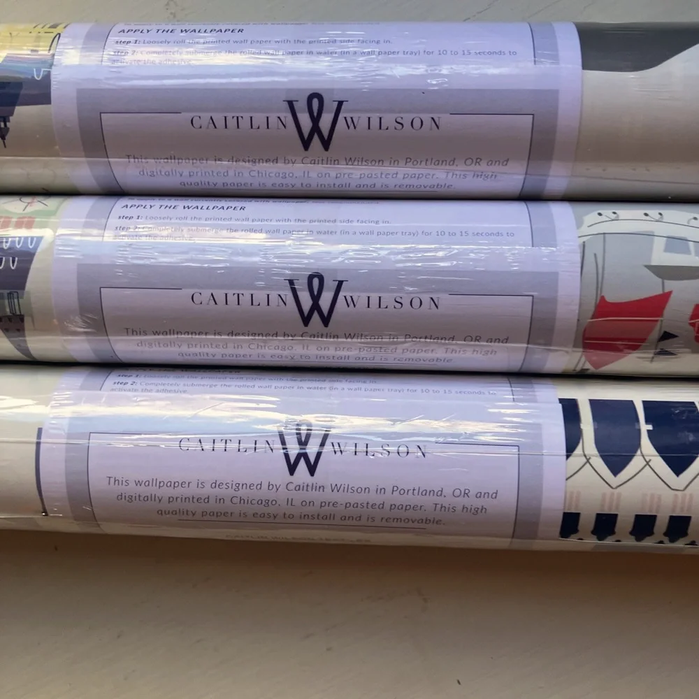 PACK OF 3 Wallpaper Caitlin Wilson-Vintage 2017-Originally $185/Roll